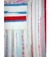 Frottír rongyszőnyeg piros, kék, fehér 70 x 100 cm