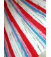 Frottír rongyszőnyeg fehér, piros, kék 70 x 100 cm