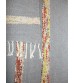 Vászon rongyszőnyeg szürke, barna 70 x 170 cm