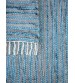 Vászon rongyszőnyeg kék, szürke 70 x 150 cm