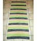 Vászon rongyszőnyeg zöld, szürke, barna 80 x 180 cm