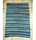 Vászon rongyszőnyeg kék, szürke, fekete 70 x 100 cm