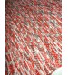 Vászon rongyszőnyeg piros, szürke 70 x 150 cm