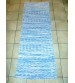 Vászon rongyszőnyeg kék, fehér 70 x 190 cm