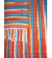 Vászon rongyszőnyeg piros, kék, sárga 70 x 200 cm