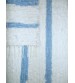 Bolyhos rongyszőnyeg nyers, kék 65 x 190 cm