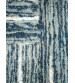 Bolyhos rongyszőnyeg kék, fehér 75 x 110 cm