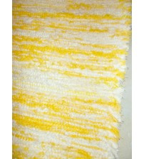 Bolyhos rongyszőnyeg sárga, nyers 80 x 120 cm