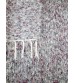 Bolyhos rongyszőnyeg szürke, bordó 55 x 135 cm
