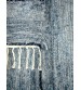 Bolyhos rongyszőnyeg kék 70 x 80 cm