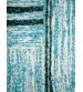 Bolyhos rongyszőnyeg kék, fehér, fekete 75 x 100 cm