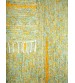 Bolyhos rongyszőnyeg kék, sárga 75 x 100 cm