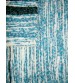 Bolyhos rongyszőnyeg kék, fehér, fekete 75 x 150 cm