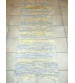 Bolyhos rongyszőnyeg kék, sárga 75 x 200 cm