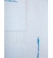 Bolyhos rongyszőnyeg fehér, kék, zöld 65 x 300 cm