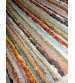 Bolyhos rongyszőnyeg színes 80 x 140 cm