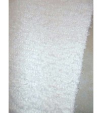 Bolyhos rongyszőnyeg fehér 75 x 180 cm