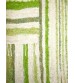 Bolyhos rongyszőnyeg zöld, nyers 75 x 150 cm